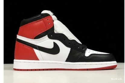 555088-125  “BLACK RED JORDAN OG 1 AIR TOE” MENS WHITE HIGH BLACK-VARSITY 0819